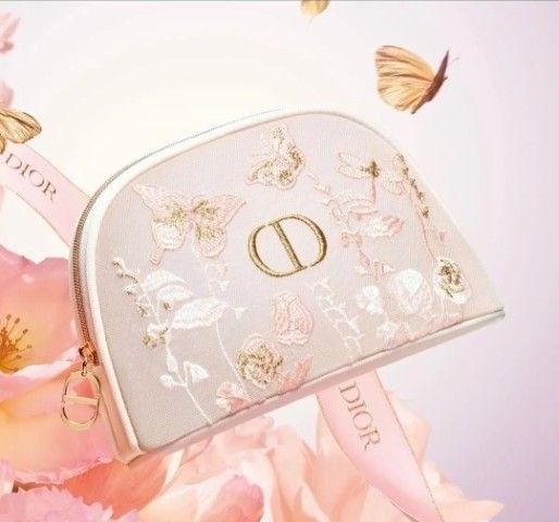 Dior ディオール Dea Signature ポーチ *日本入手困難* Dior マザーズデイ ディオール オリジナル 刺繍ポーチ ポーチ