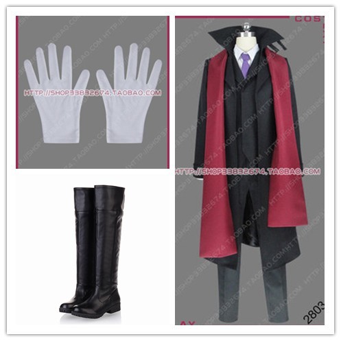 cos7244工場直販 高品質 豪華修正版 修正版コスプレ衣装 文豪ストレイドッグス 森鴎外+靴セット