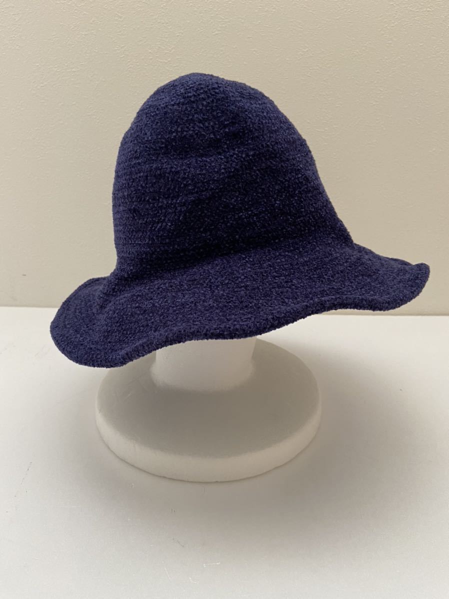 JACQUES LE CORRE フランス製ハット 帽子 ブルー パイル ジャックルコー 美品_画像4