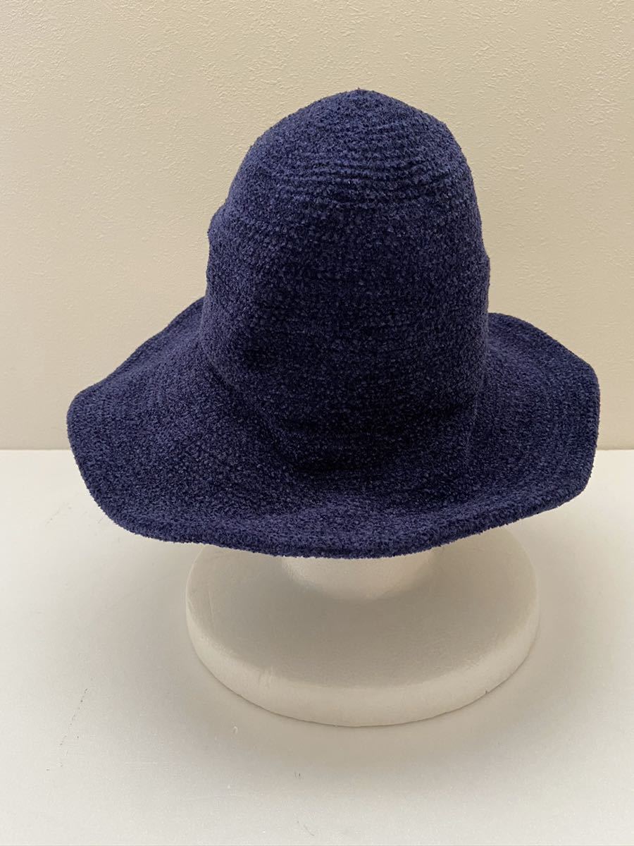 JACQUES LE CORRE フランス製ハット 帽子 ブルー パイル ジャックルコー 美品_画像3