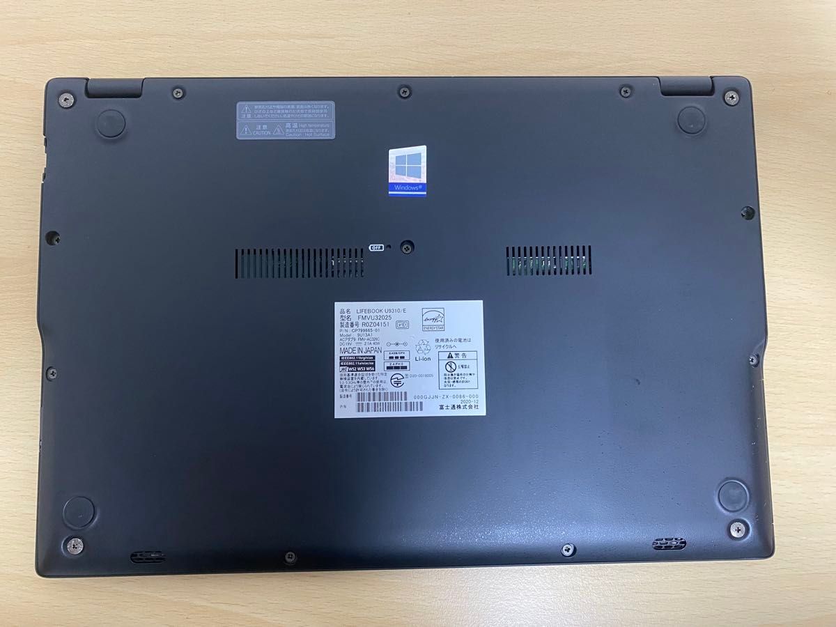 超軽量薄型 富士通 lifebook U9310 第10世代i5 ノートパソコン 超軽量薄型 富士通 lifebook U9310 第10世代i5 ノートパソコン
