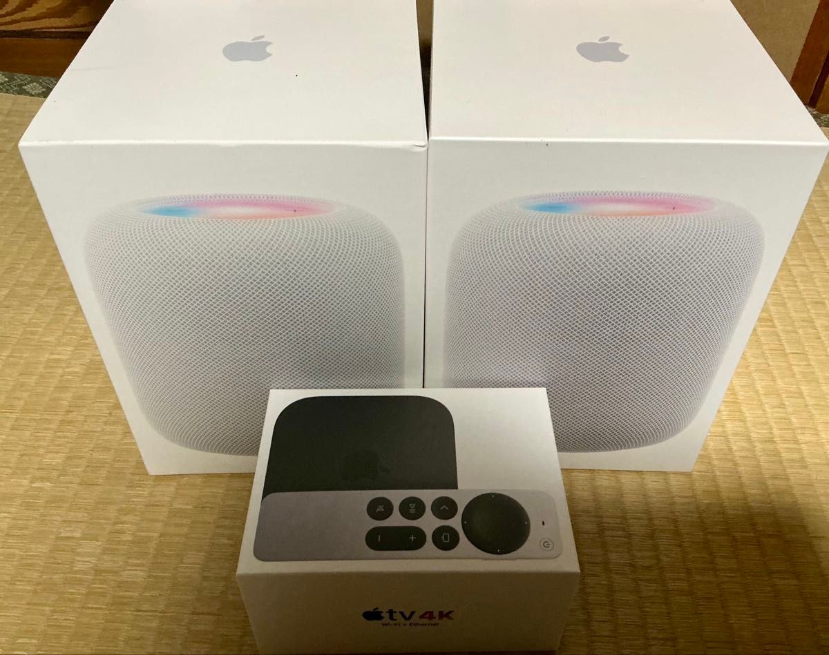 HomePod 第2世代 ステレオペアセット 限定保証あり(画像のApple HomePod 第2世代 ステレオペアセット 限定保証あり(画像のApple