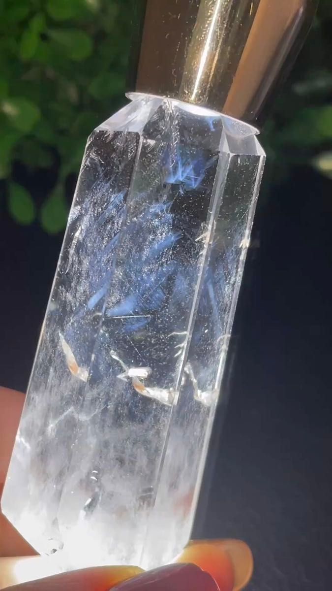 レア★エンジェルラダー 天然水晶六角柱 タワー ポイント 置物パワーストーン