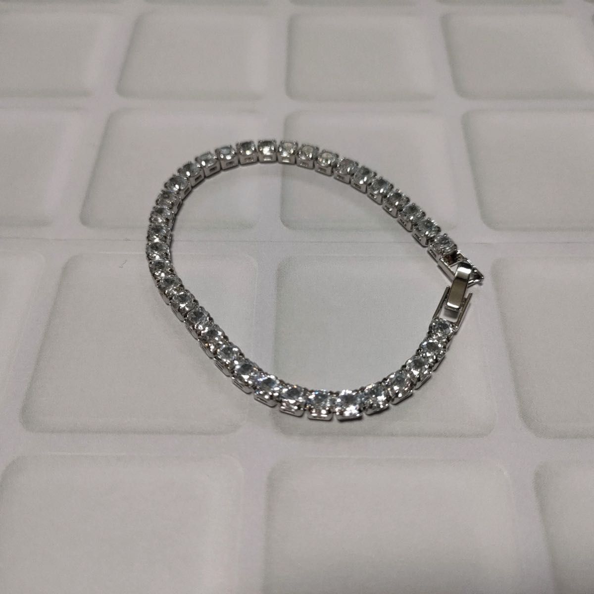 19cm》テニスブレスレット シルバー ブレスレット ジルコニア 19cm》テニスブレスレット シルバー ブレスレット ジルコニア
