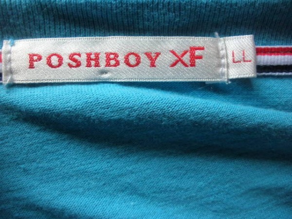 ＵＳＥＤ POSHBOY XF Ｔシャツ サイズＬＬ ターコイズ系_画像5