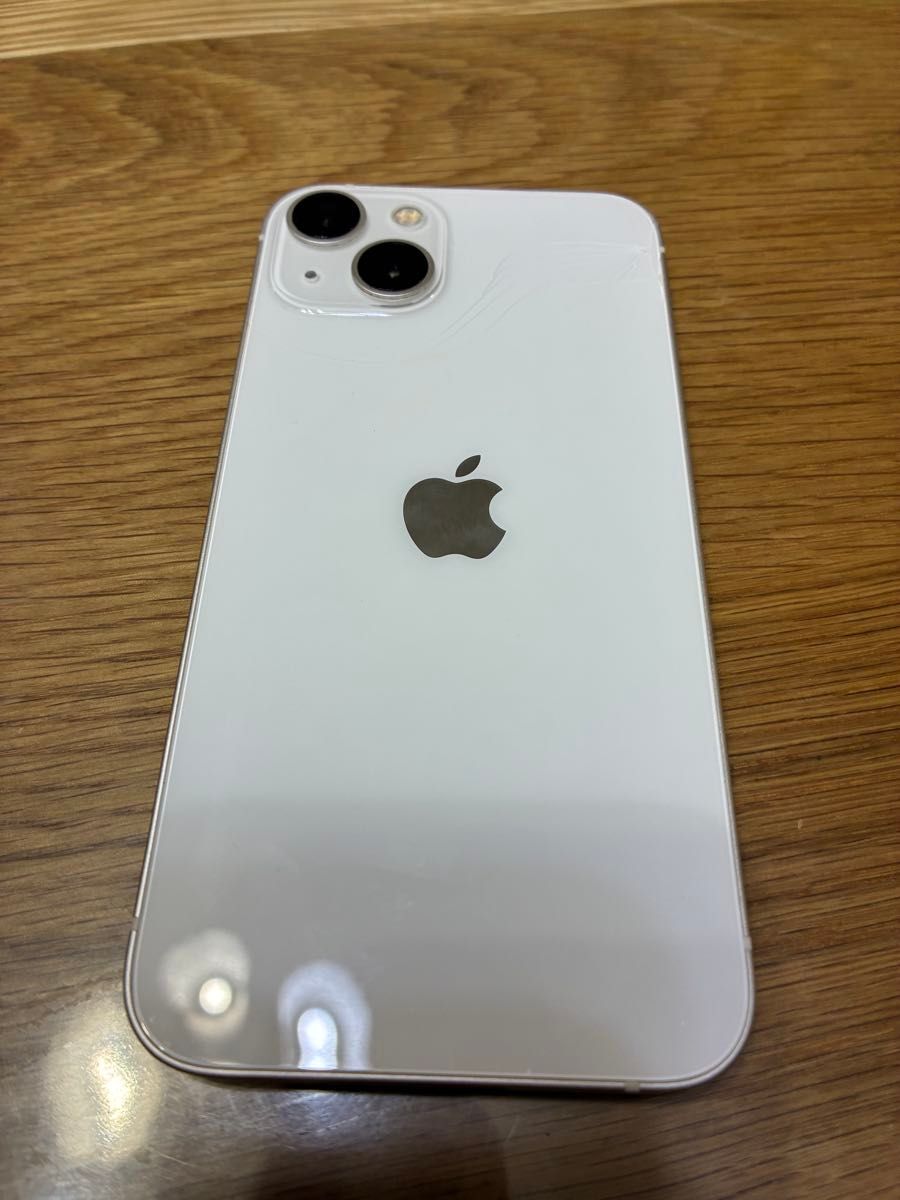 iPhone13 128G スターライト ホワイト 背面ヒビ割れあり 充電 iPhone13 128G スターライト ホワイト 背面ヒビ割れあり 充電