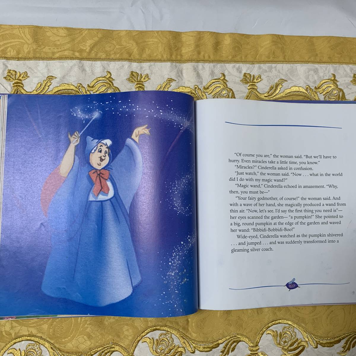 ★【USED】英語絵本 Walt Disney's Cinderella Special Edition ウォルトディズニーのシンデレラ ハードカバー_画像5