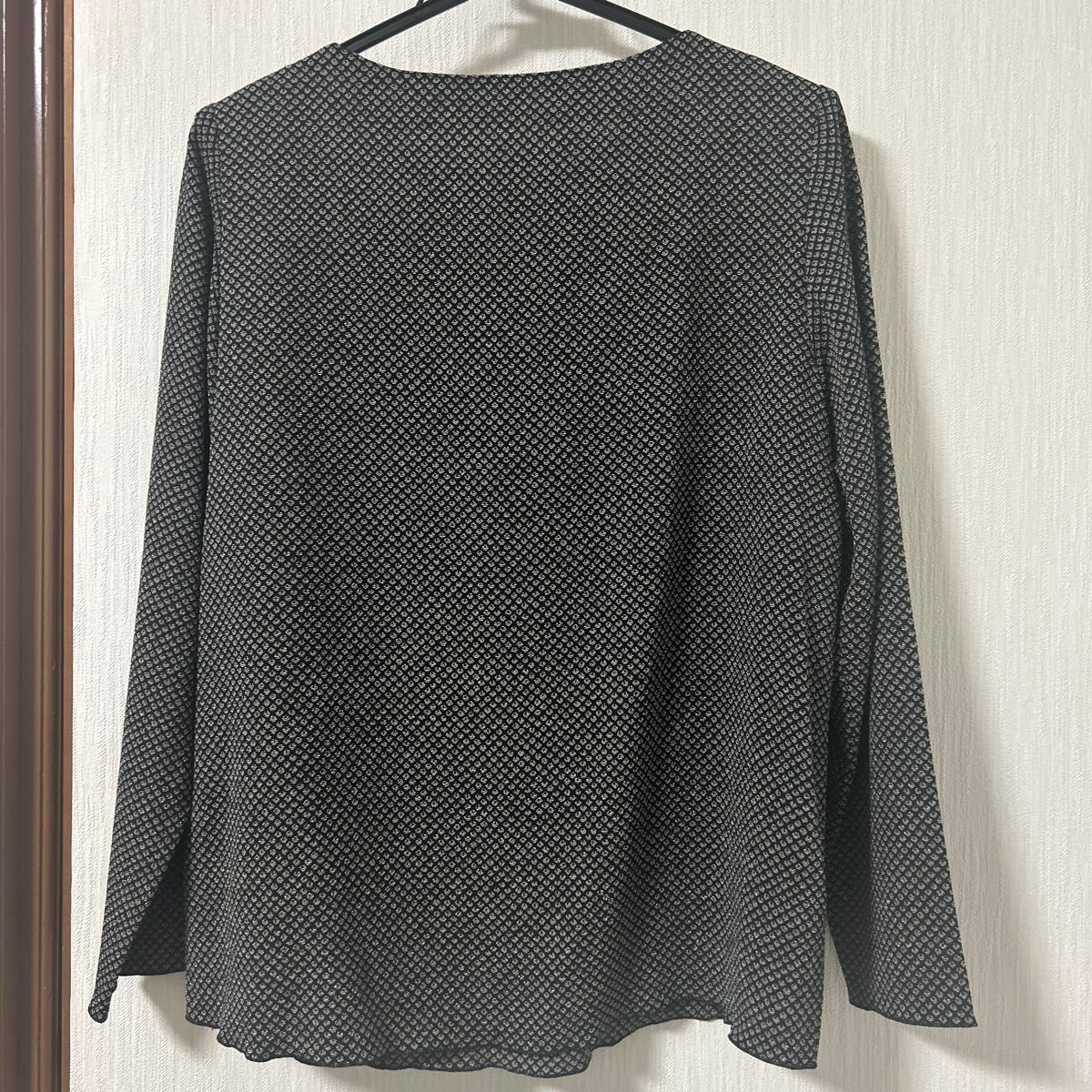 美品】詩仙堂 タムラヒトシ ちりめん チュニック ブラウス 美品】詩仙堂 タムラヒトシ ちりめん チュニック ブラウス