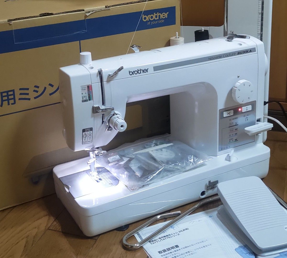 BROTHER ブラザー職業用ミシン TAT7604 家庭用針Nouvelle BROTHER ブラザー職業用ミシン TAT7604 家庭用針Nouvelle