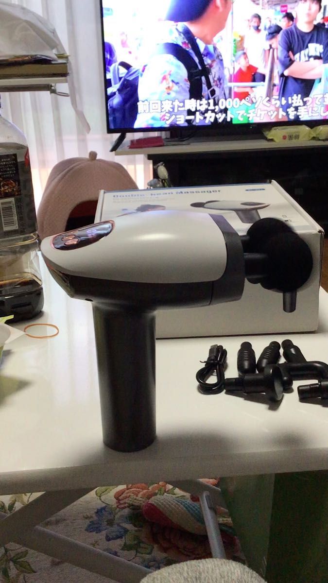 Double-head Massager SL-921 マッサージガン 試運転済みですが新品同様です♪