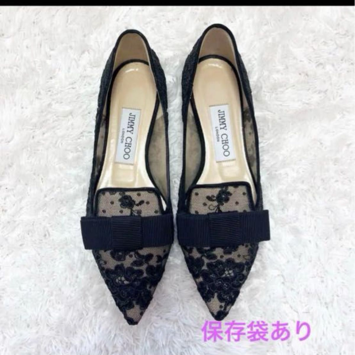 ジミーチュウ JIMMY CHOOフラットシューズ パンプス レース ジミーチュウ JIMMY CHOOフラットシューズ パンプス レース