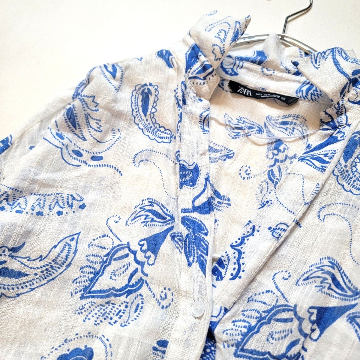 値段交渉お気軽に 】ZARA/ザラ 爽やかペイズリー柄×花柄 値段交渉お気軽に 】ZARA/ザラ 爽やかペイズリー柄×花柄