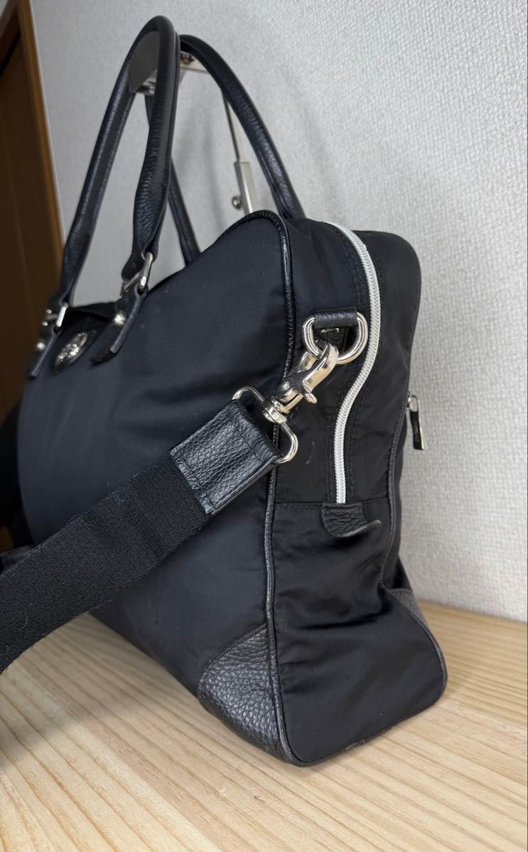 良品 Orobianco オロビアンコ ビジネス ミニボストンバッグ 黒 良品 Orobianco オロビアンコ ビジネス ミニボストンバッグ 黒
