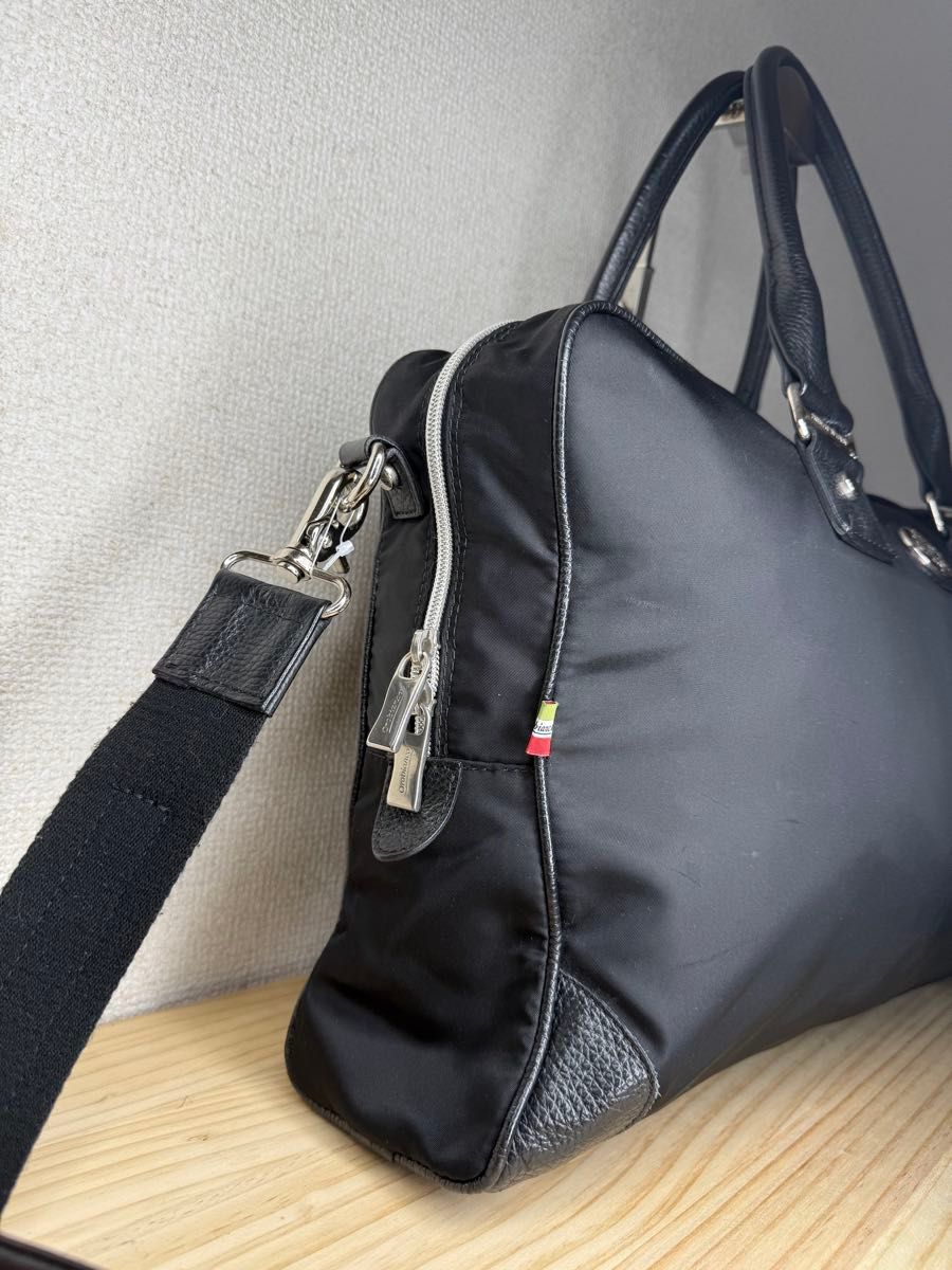 良品 Orobianco オロビアンコ ビジネス ミニボストンバッグ 黒 良品 Orobianco オロビアンコ ビジネス ミニボストンバッグ 黒