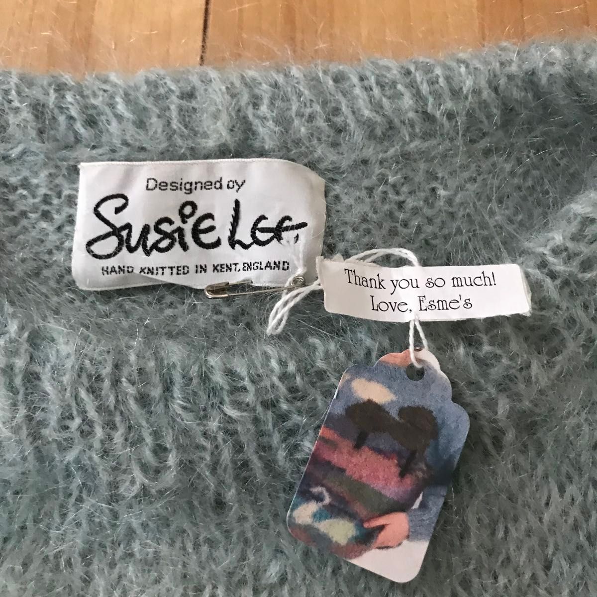 希少 タグあり Susie Lee スージー リー モヘヤ ニット 水色 希少 タグあり Susie Lee スージー リー モヘヤ ニット 水色