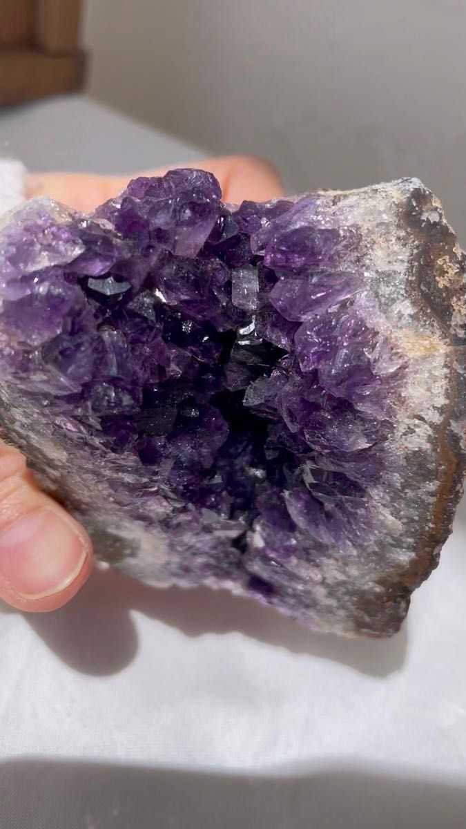 アメジスト クラスター ドーム 紫水晶 原石 天然石 アメジストクラスター 自然石 共生 鑑賞石 パープル Amethyst
