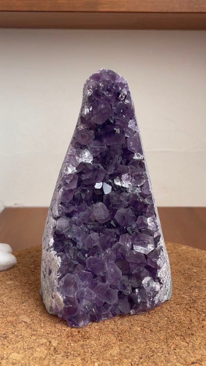 約672g アメジスト ジオード クラスター ドーム 紫水晶 天然石 アメジストクラスター 水晶共生 Amethyst アメシスト