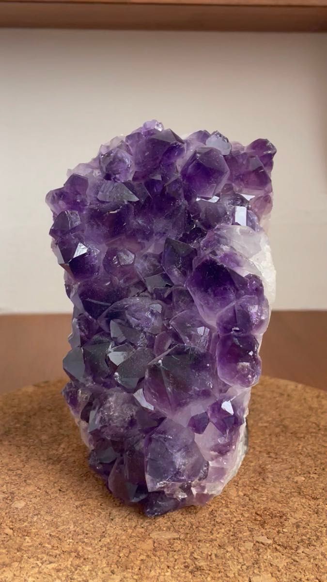 1319g アメジスト ジオード クラスター ドーム 紫水晶 アメジストクラスター 水晶共生 パープル Amethyst アメシス
