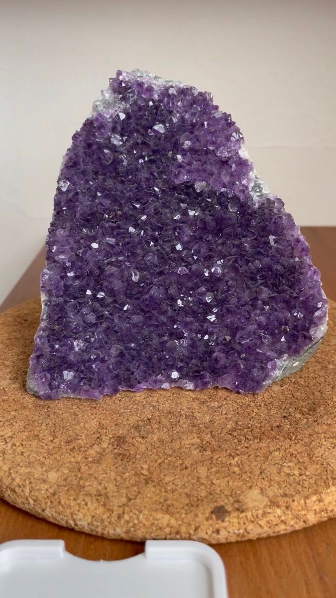 965g アメジスト ジオード クラスター ドーム 紫水晶 天然石 アメジストクラスター 水晶共生 Amethyst アメシスト