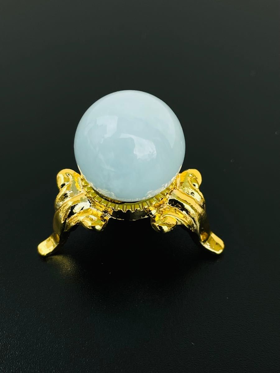 17mm スフィア アクアマリン 丸玉 藍玉 水宝玉 天然石 鑑賞石 台 17mm スフィア アクアマリン 丸玉 藍玉 水宝玉 天然石 鑑賞石 台
