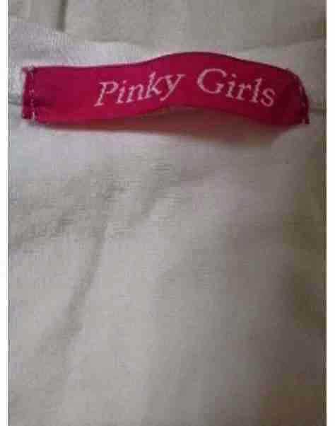 トップス 特大リボン　Tシャツ　可愛い　モノクロ　白黒　レース　フリル　シースルー　PINKY　GIRLS　ピンキーガールズ