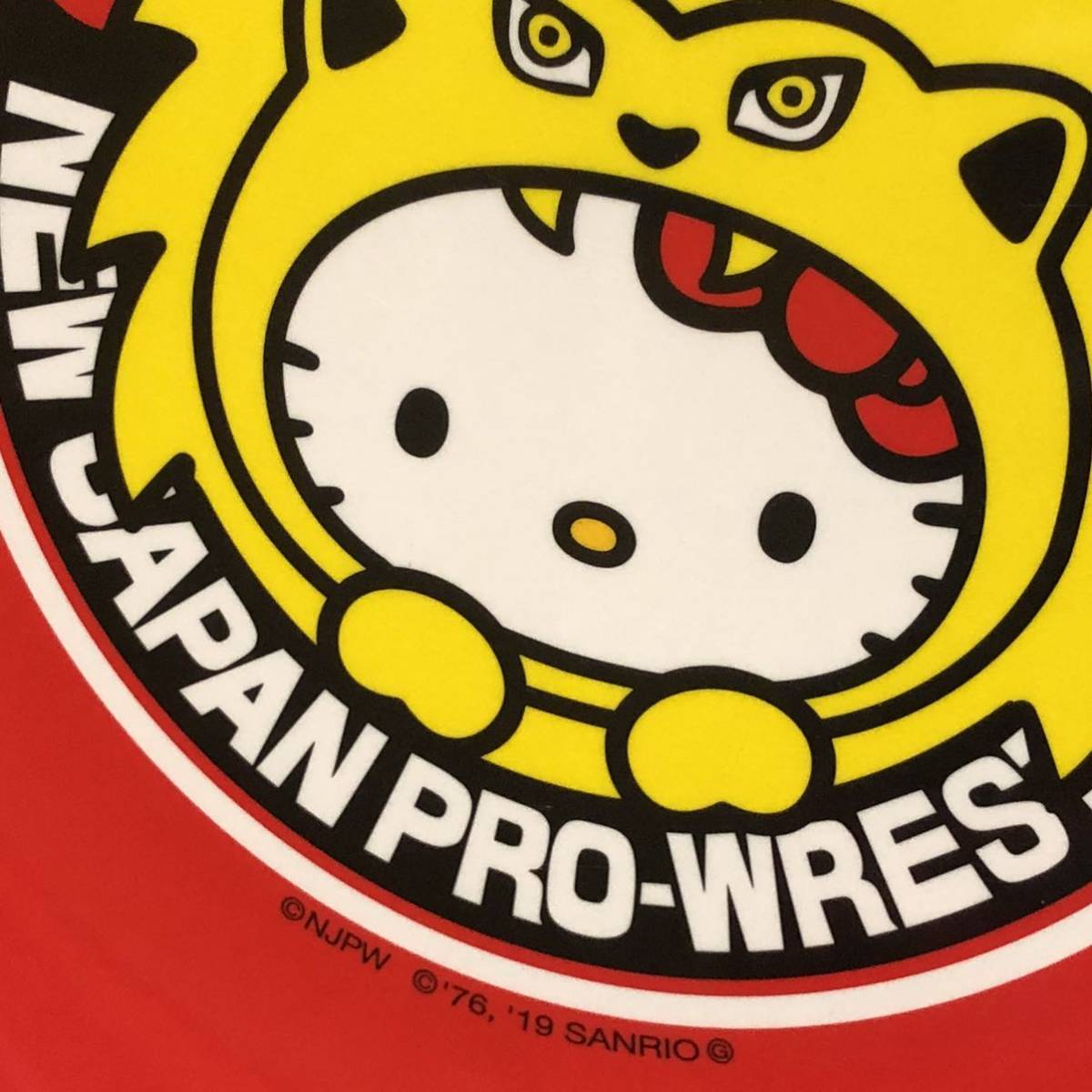 【即決/送料無料】 HELLO KITTY NJPW ハローキティ 新日本プロレス メラミンプレート コラボグッズ 非売品 中古_画像4