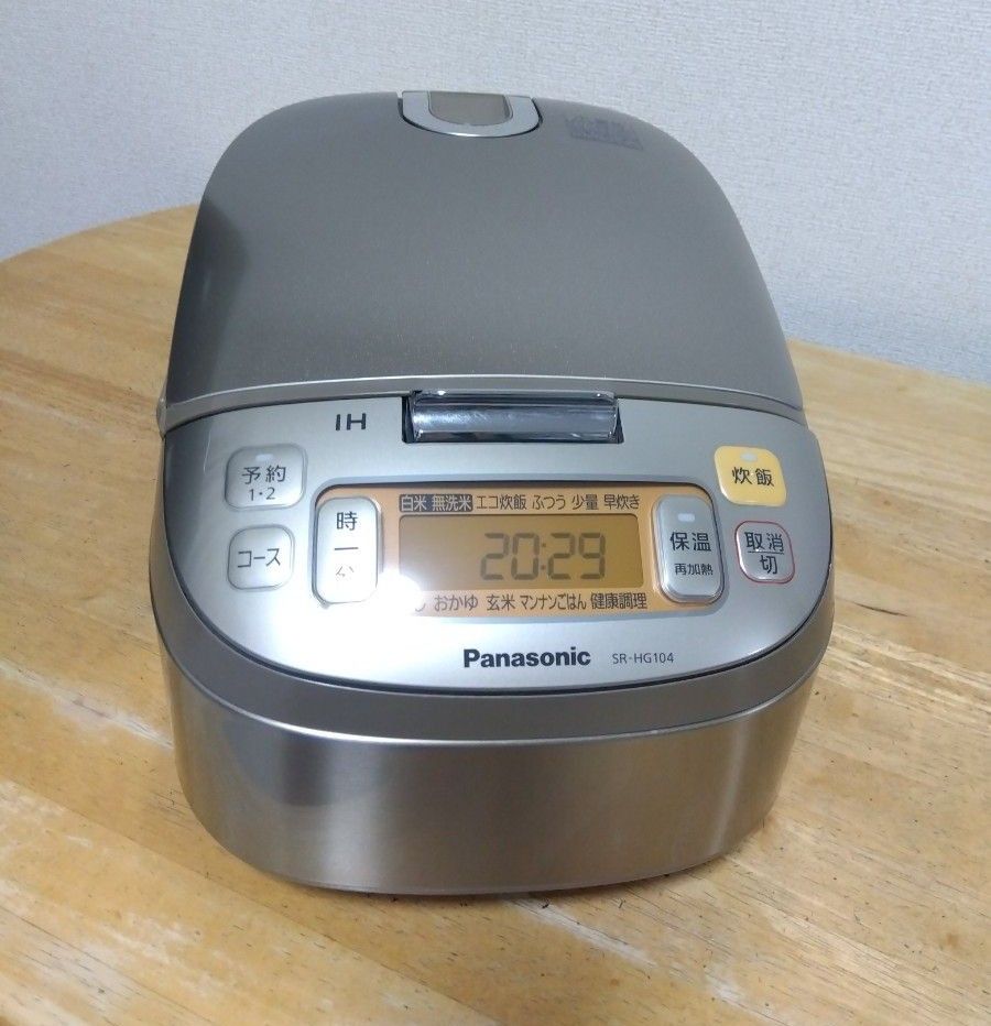 Panasonic IHジャー炊飯器 SR-HG104|Yahoo!フリマ(旧PayPay Panasonic IHジャー炊飯器 SR-HG104|Yahoo!フリマ(旧PayPay