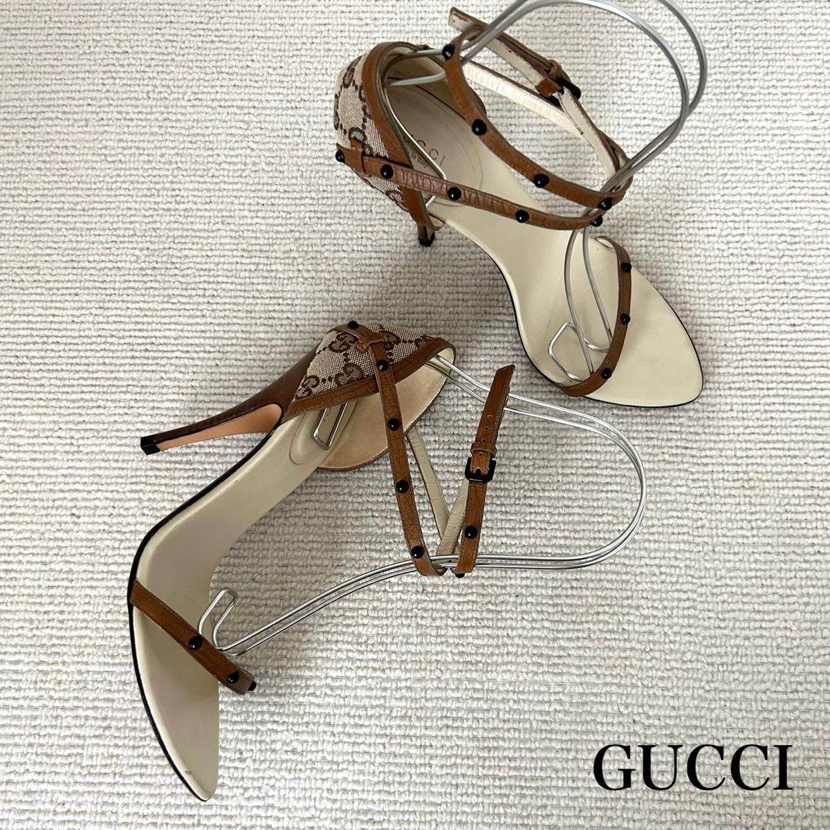 GUCCI グッチ サンダル ヒール GG柄 24 5cm|Yahoo!フリマ(旧 GUCCI グッチ サンダル ヒール GG柄 24 5cm|Yahoo!フリマ(旧