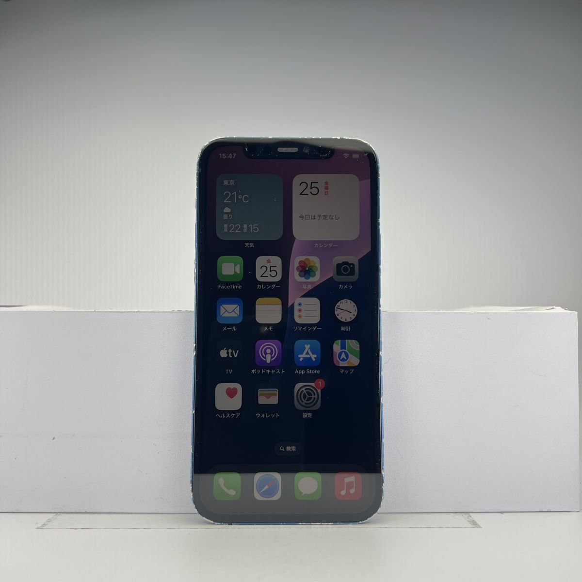 iPhone 12 128GB ブルー SIMフリー 訳あり品 ジャンク 中古本体 iPhone 12 128GB ブルー SIMフリー 訳あり品 ジャンク 中古本体