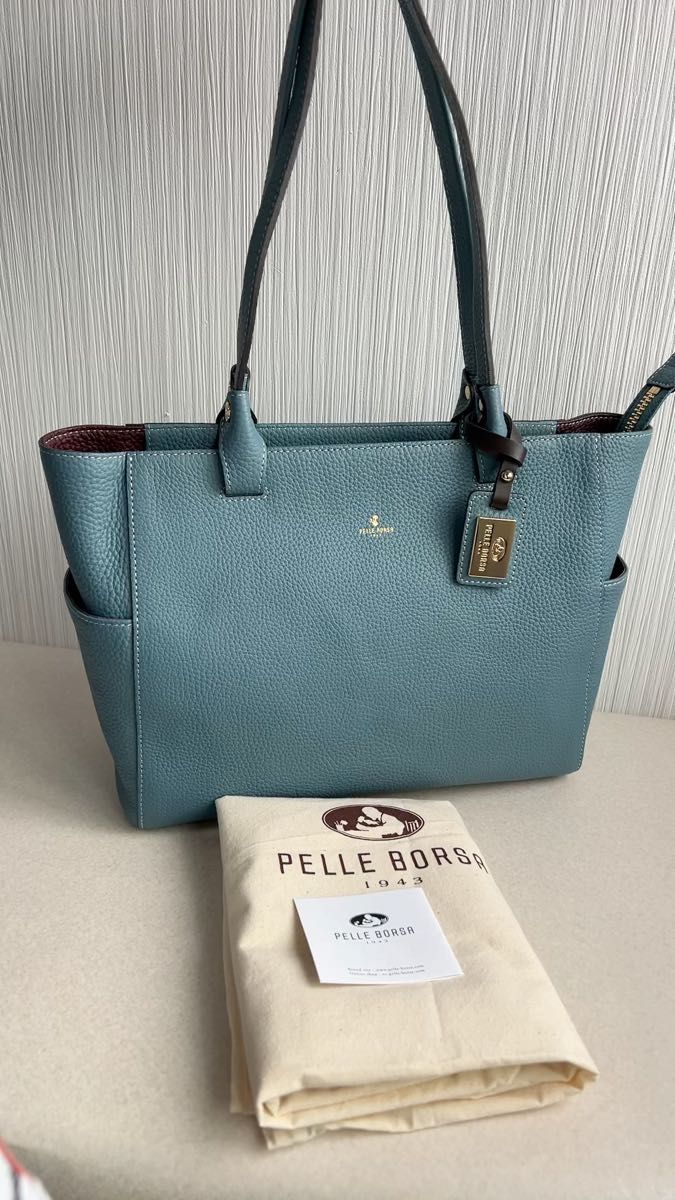 未使用に近い pelle borsa トートバッグ ショルダーバッグ