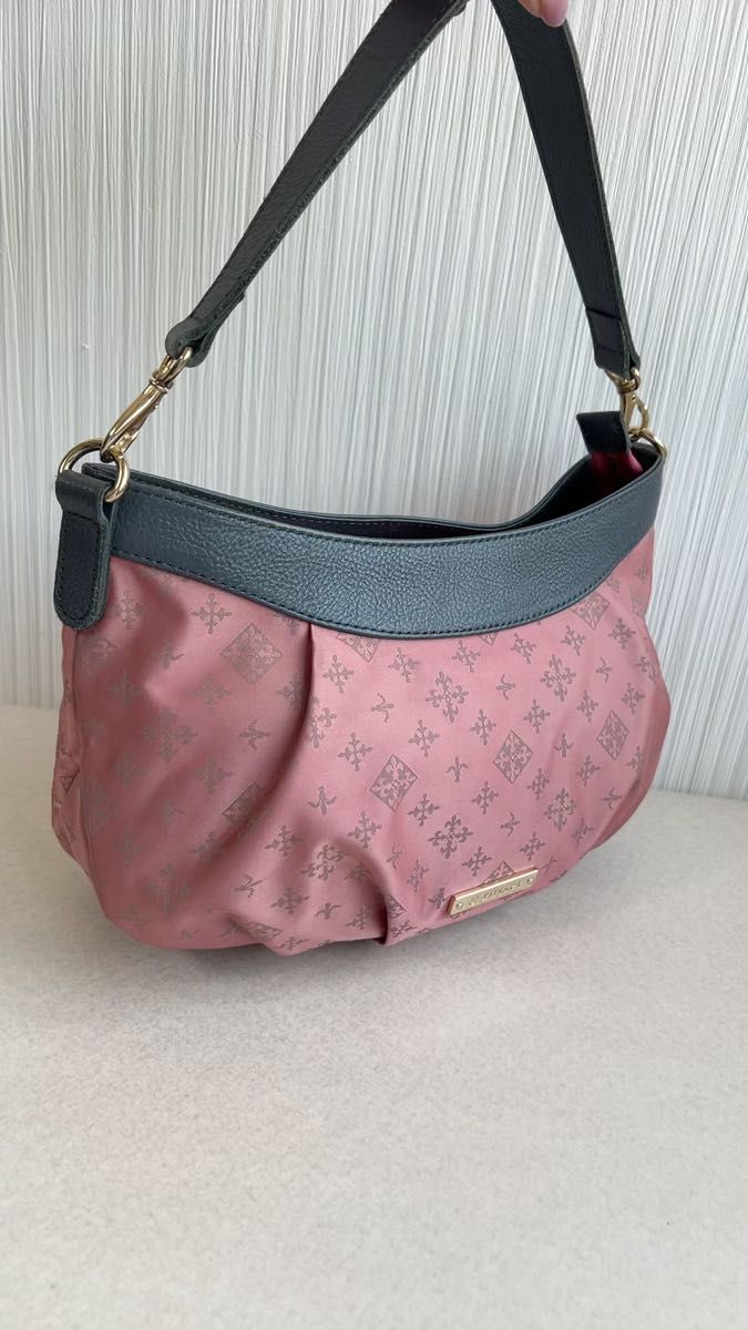 russet ハンドバッグ ショルダーバッグ ナイロン レザー