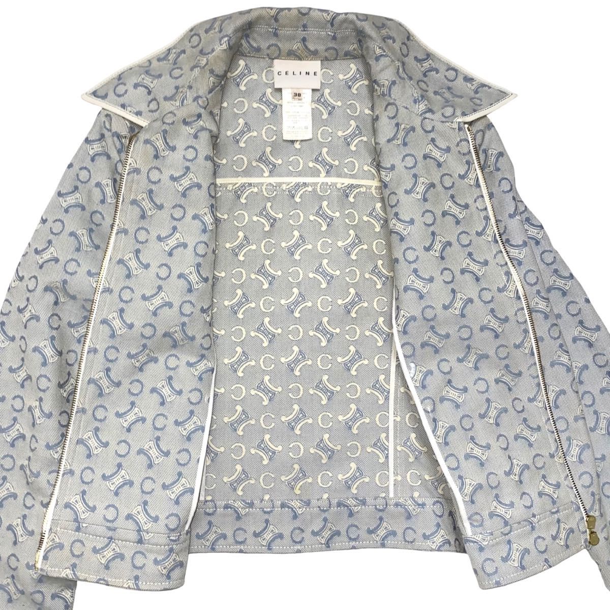 CELINE セリーヌ マカダム モノグラム デニム ジャケット G CELINE セリーヌ マカダム モノグラム デニム ジャケット G