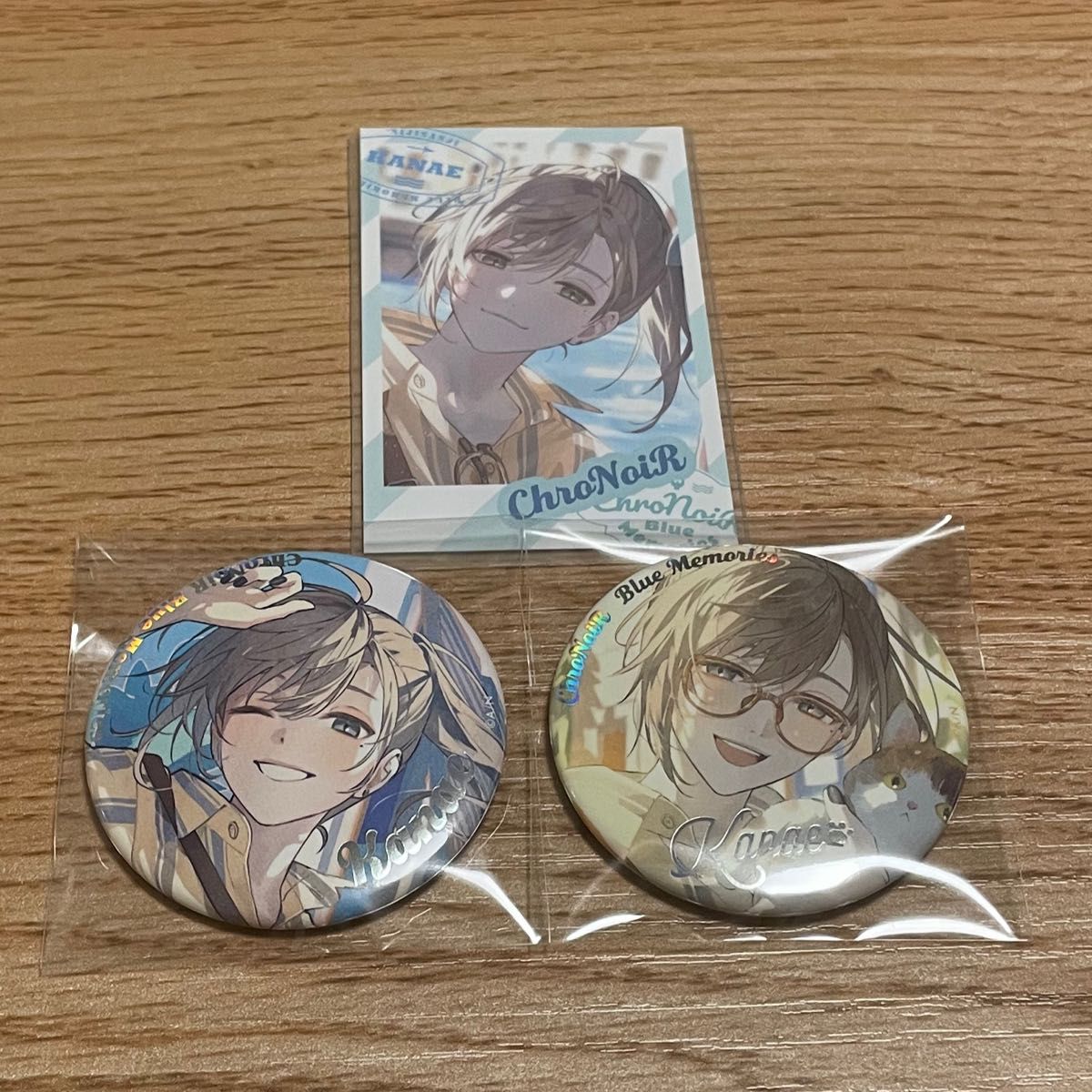 にじさんじ ChroNoiR Blue Memories 缶バッジ チェキ風カード にじさんじ ChroNoiR Blue Memories 缶バッジ チェキ風カード