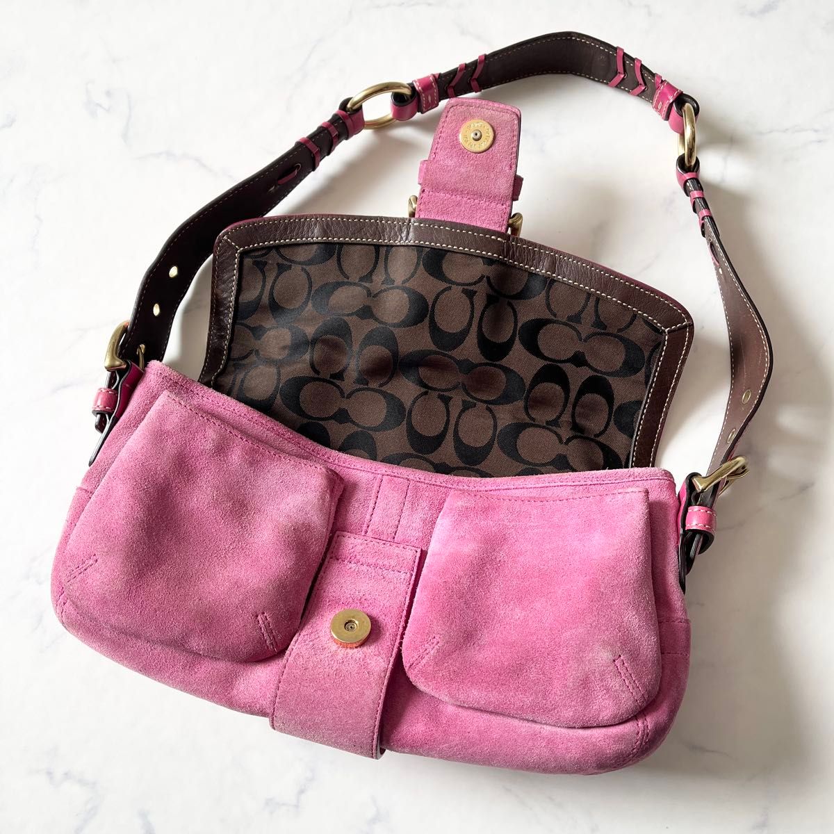 希少色】COACH コーチ ソーホー ワンショルダーバッグ 希少色】COACH コーチ ソーホー ワンショルダーバッグ