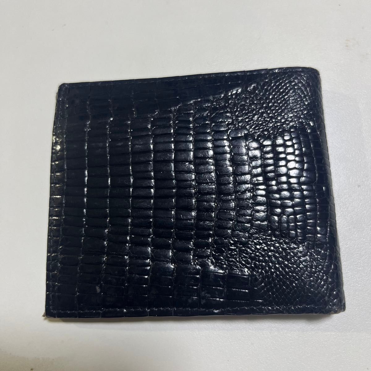 GENUINE CROCODILE SKIN クロコダイルレザー 財布 二つ折り財布 GENUINE CROCODILE SKIN クロコダイルレザー 財布 二つ折り財布
