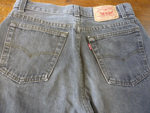 USA古着　80s 90s Levis 501 MADE IN USA 黒　ブラック　グレー　W29 L34 リーバイス アメリカ製　　１_画像8