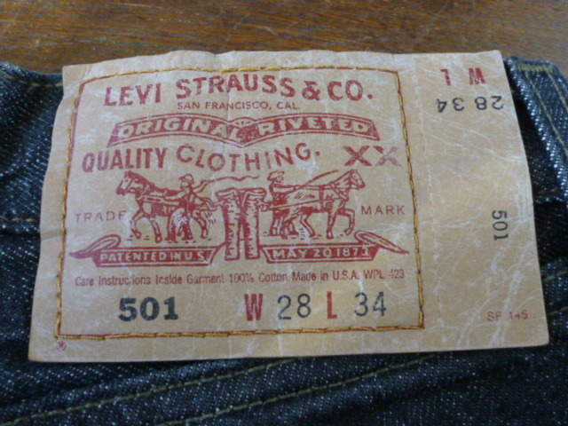 USA古着　80s 90s Levis 501 MADE IN USA 黒　ブラック　グレー　W28 L34 リーバイス アメリカ製　　２_画像3