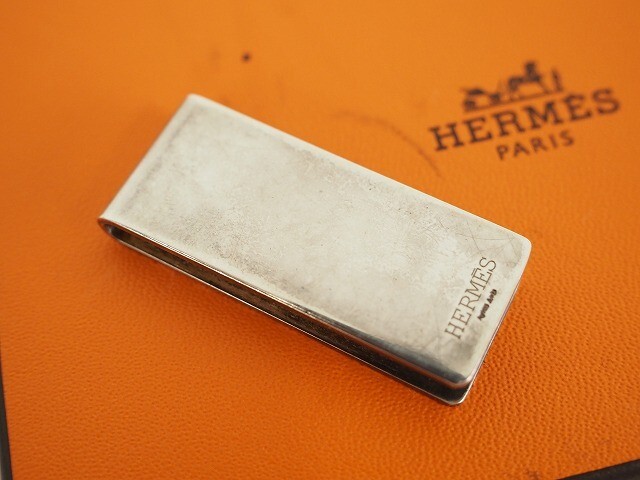 HERMES エルメス マネークリップ シルバー Ag925刻印 札入れ HERMES エルメス マネークリップ シルバー Ag925刻印 札入れ