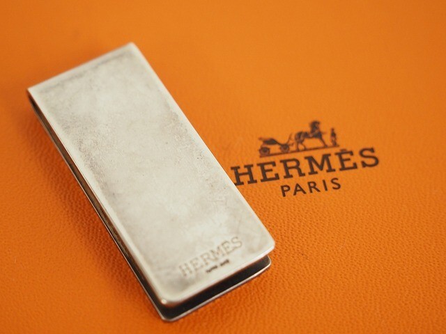 HERMES エルメス マネークリップ シルバー Ag925刻印 札入れ HERMES エルメス マネークリップ シルバー Ag925刻印 札入れ