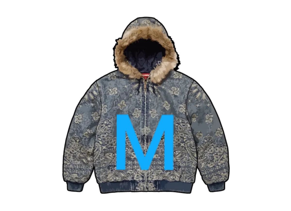 Supreme Bandana Jacquard Denim Hooded Work Jacket Supreme Bandana Jacquard Denim Hooded Work Jacket
