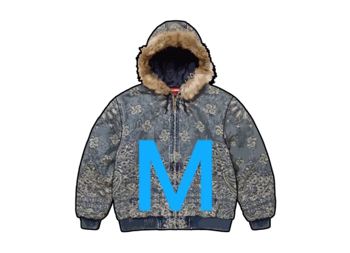 Supreme Bandana Jacquard Denim Hooded Work Jacket Supreme Bandana Jacquard Denim Hooded Work Jacket