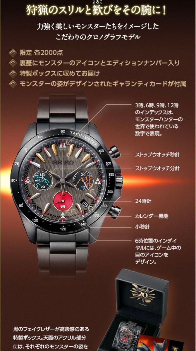 希少品 【4個セット】モンスターハンター×セイコー 20周年記念 希少品 【4個セット】モンスターハンター×セイコー 20周年記念