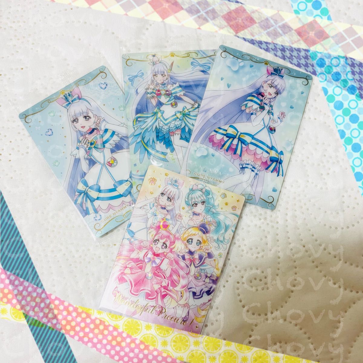 新品未開封】プリキュアウエハース キュアニャミー 4枚セット 新品未開封】プリキュアウエハース キュアニャミー 4枚セット