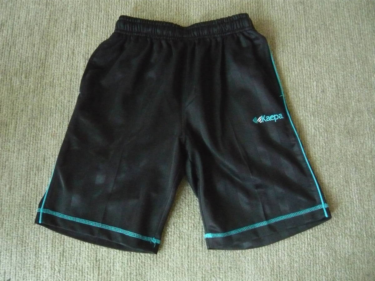 Kaepa short bread 140 size black × light blue 