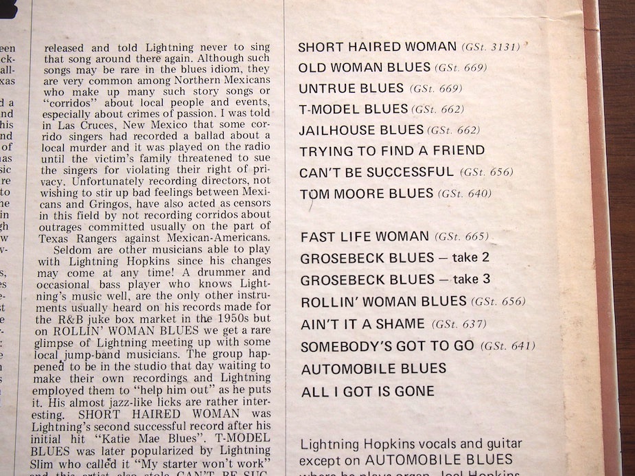 【LP】Lightning Hopkins / Early Recordings Vol. 2_画像2