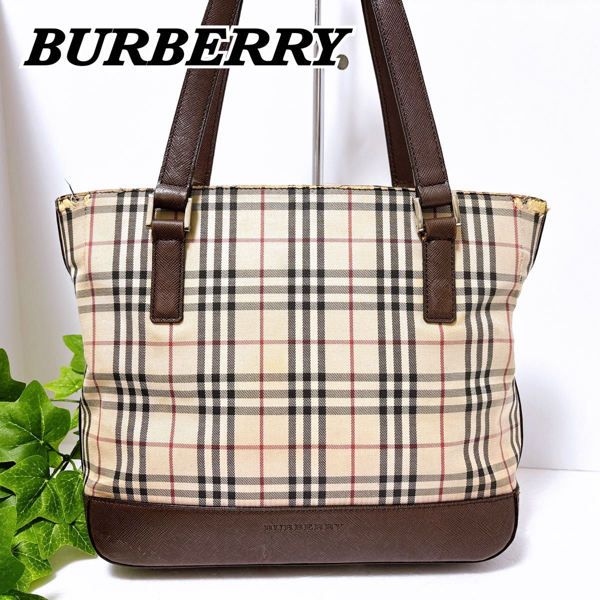 BURBERRY バーバリー ノバチェック トートバッグ ハンドバッグ BURBERRY バーバリー ノバチェック トートバッグ ハンドバッグ