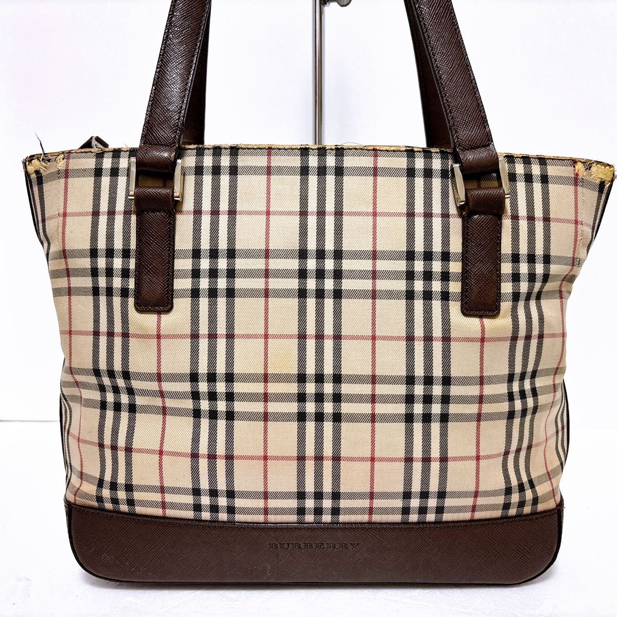 BURBERRY バーバリー ノバチェック トートバッグ ハンドバッグ BURBERRY バーバリー ノバチェック トートバッグ ハンドバッグ