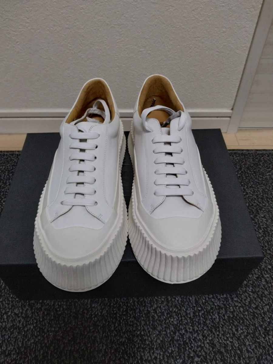新品 JIL SANDER ジルサンダー オールレザープラットフォーム 新品 JIL SANDER ジルサンダー オールレザープラットフォーム