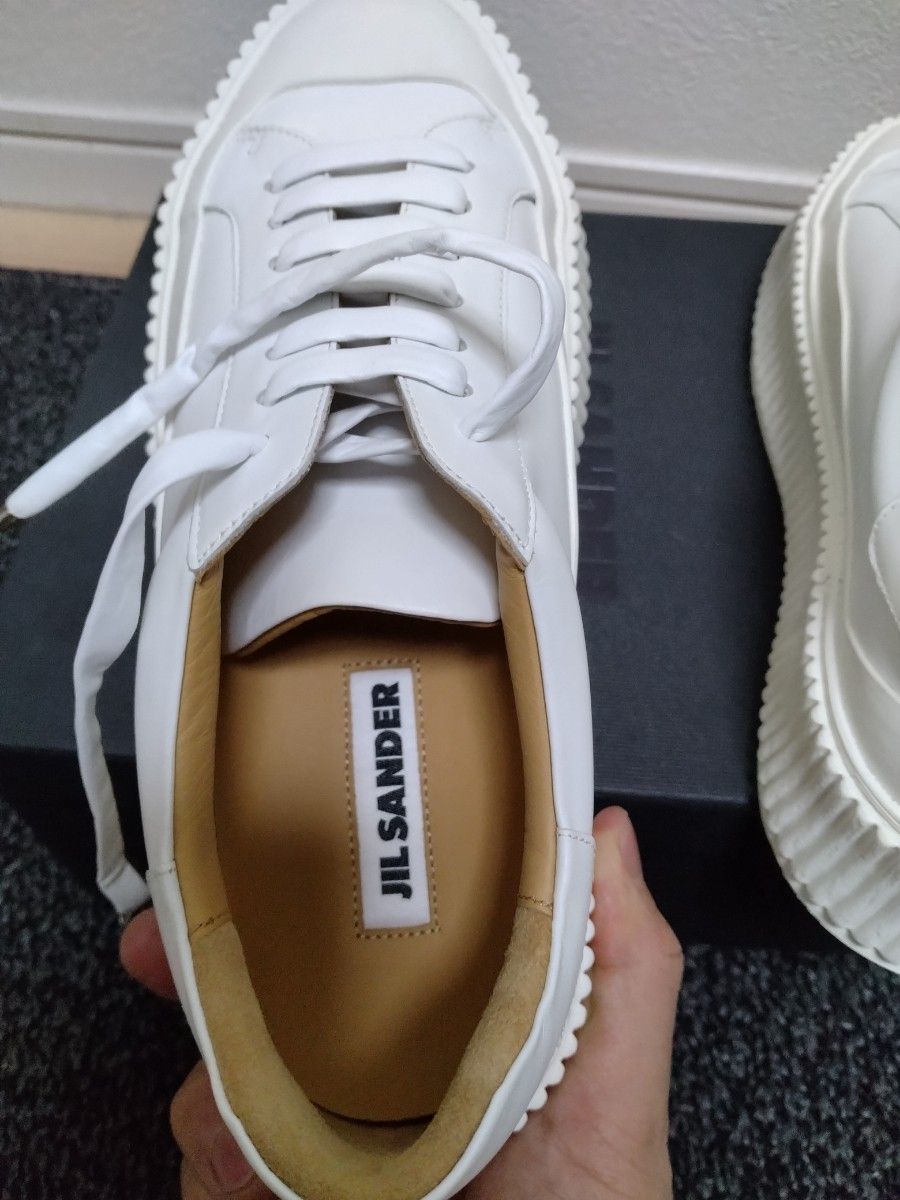 新品 JIL SANDER ジルサンダー オールレザープラットフォーム 新品 JIL SANDER ジルサンダー オールレザープラットフォーム