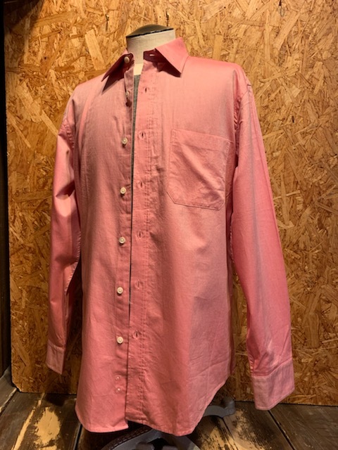 メンズ シャツ BANANA REPUBLIC バナナリパブリック 長袖 シンプル ゆったり ピンク ワイシャツ FB218LPL / M レターパックライト発送可_画像1